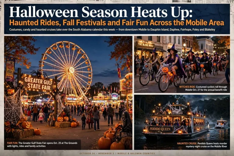 Illustration for the news story: Halloween Season Heats Up: Haunted Rides, Fall Festivals and Fair Fun Across the Mobile Area