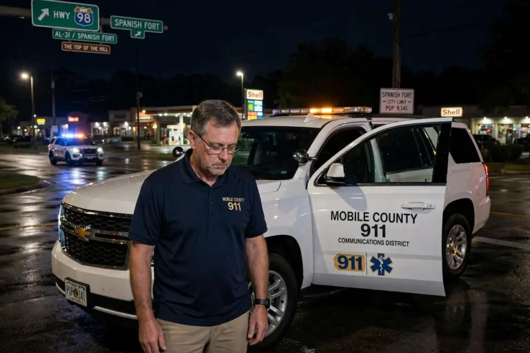 Illustration for the news story: Mobile County 911 Director Pleads Guilty to Public Intoxication in Spanish Fort Case