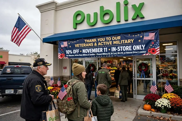 Illustration for the news story: Publix to offer veterans, active military 10% discount on Veterans Day