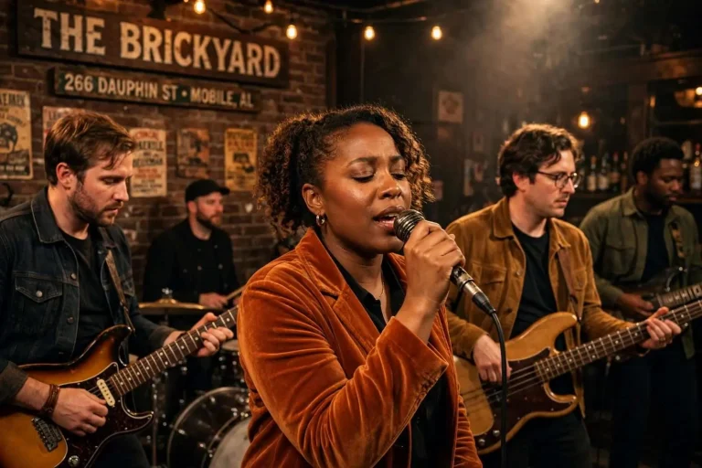 Illustration for the news story: Symone French and the Trouille Troupe Bring Indie Soul to Downtown Mobile