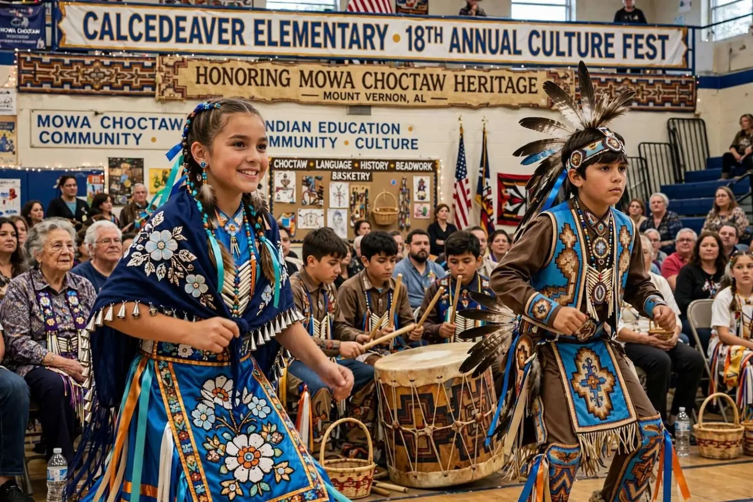 Illustration for the news story: Calcedeaver Elementary Hosts 18th Annual Culture Fest Honoring MOWA Choctaw Heritage