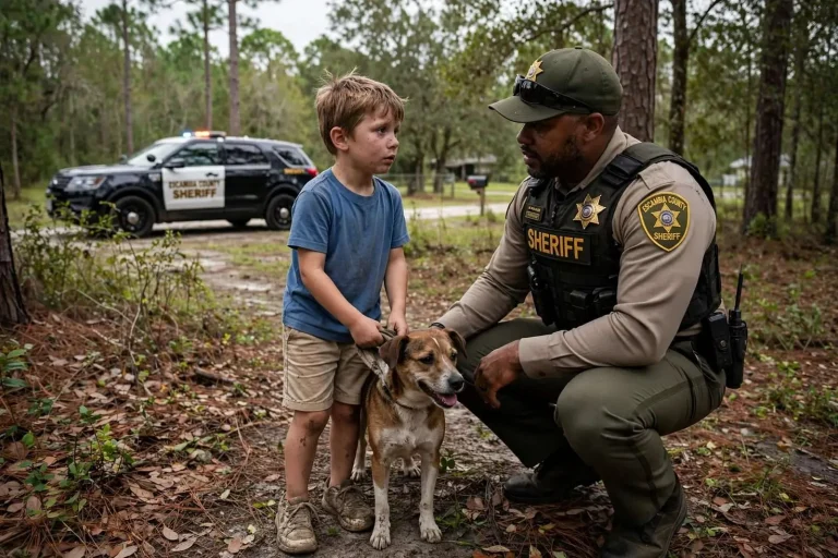 Illustration for the news story: Florida woman arrested after child she supervised got lost in the woods