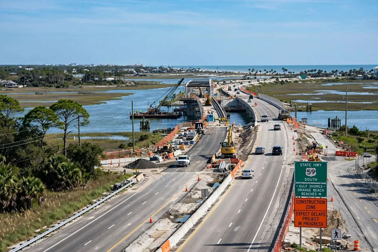 Illustration for the news story: Gulf Shores Highway 59 Project Receives $14.4 Million Federal Grant