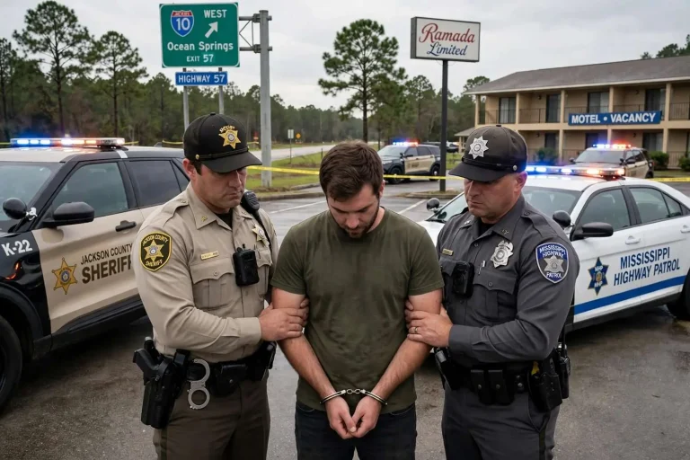 Illustration for the news story: Mississippi man arrested after Hurley home invasion sparks police chase