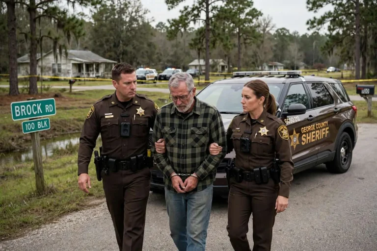 Illustration for the news story: Deputies arrest suspect in George County, Mississippi murder