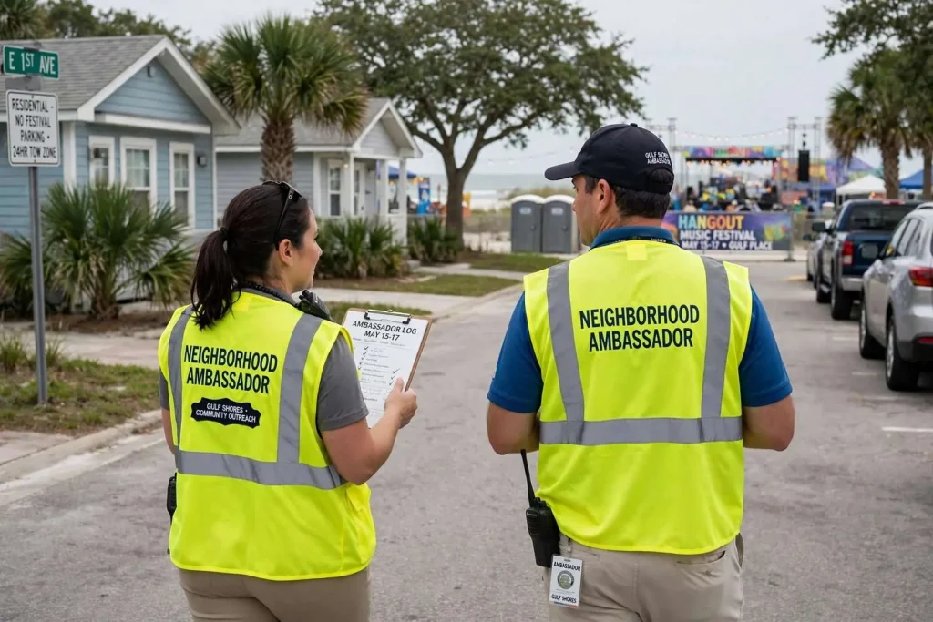 Illustration for the news story: Gulf Shores Weighs Neighborhood Ambassador Program Ahead of Hangout Festival Permit Renewal