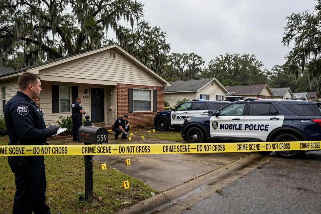Illustration for the news story: Mobile Police Believe Remains Found on Marcus Drive Are Missing 21-Year-Old; Two Men Charged With Murder