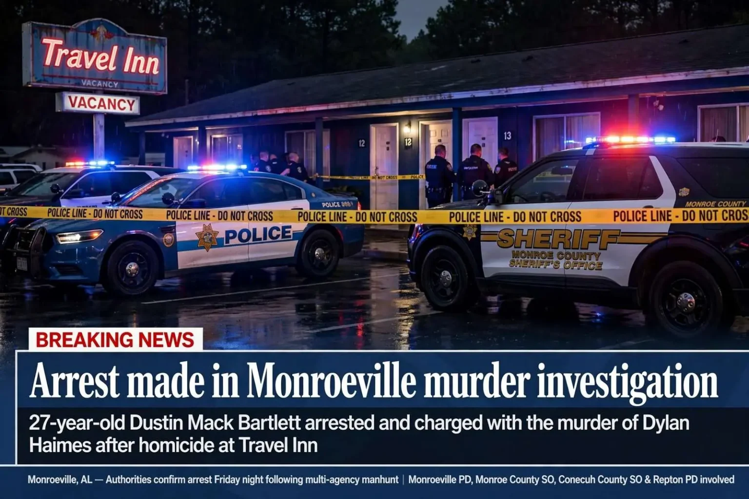 Illustration for the news story: Arrest made in Monroeville murder investigation