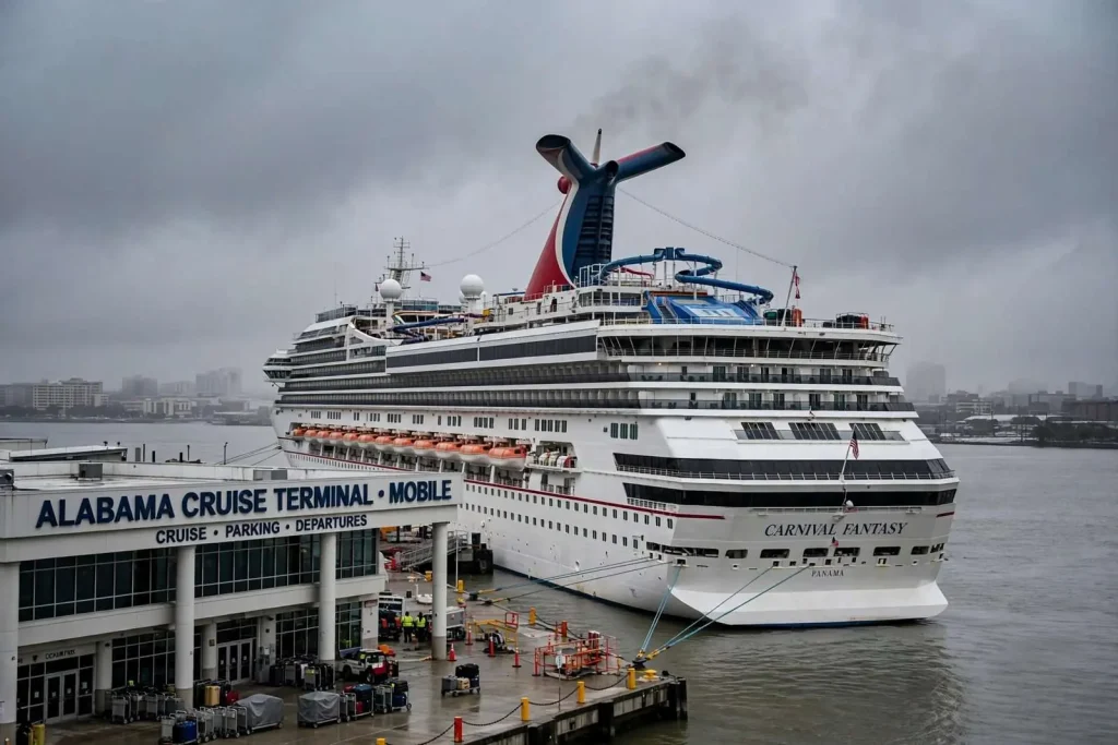 Illustration for the news story: Carnival Fantasy Delayed, Cruise Shortened; Passengers Offered 50% Refund