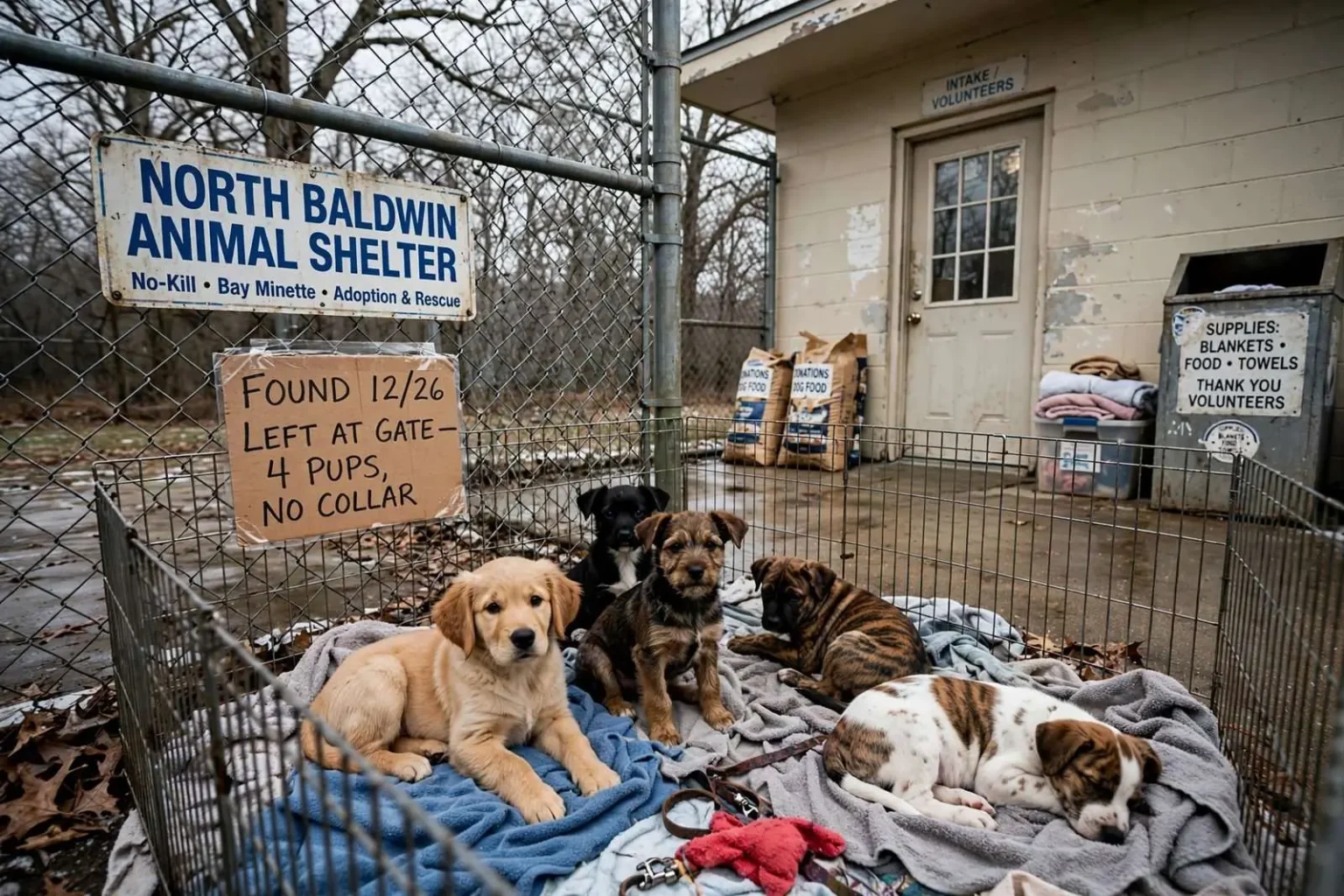 Illustration for the news story: North Baldwin Animal Shelter Sees Influx of Puppies in the Days After Christmas