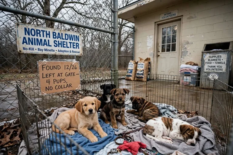 Illustration for the news story: North Baldwin Animal Shelter Sees Influx of Puppies in the Days After Christmas