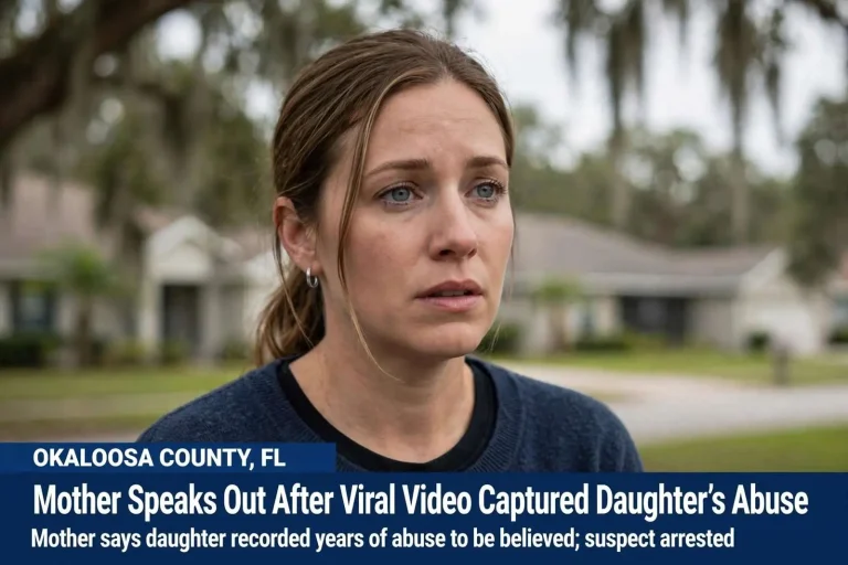 Illustration for the news story: Okaloosa County Mother Speaks Out After Viral Video Captured Daughter’s Abuse
