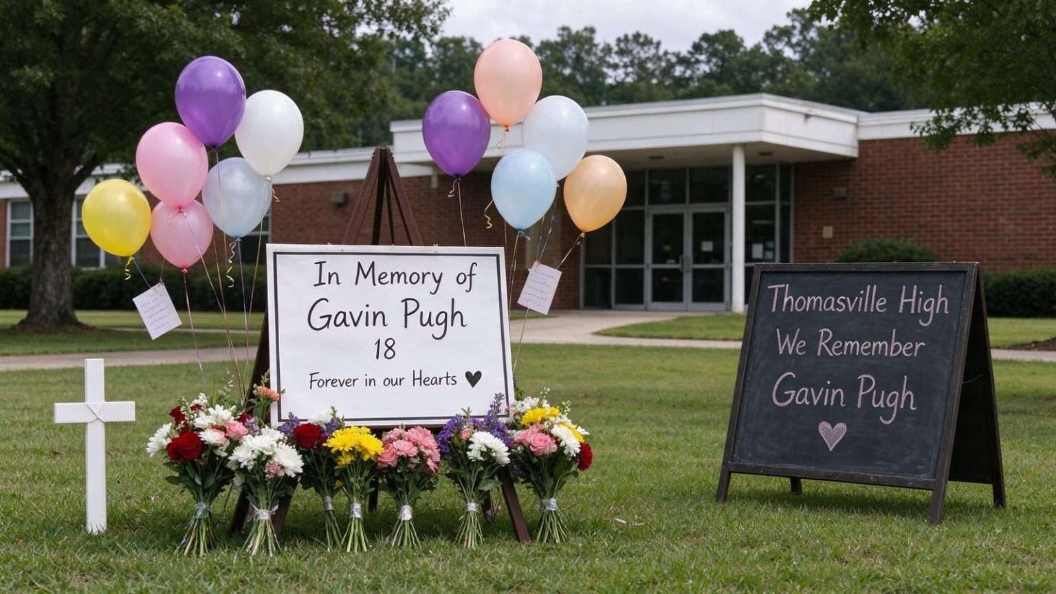 Illustration for the news story: Thomasville Teachers Mourn Teen Killed in Tragic Bashi Road Crash