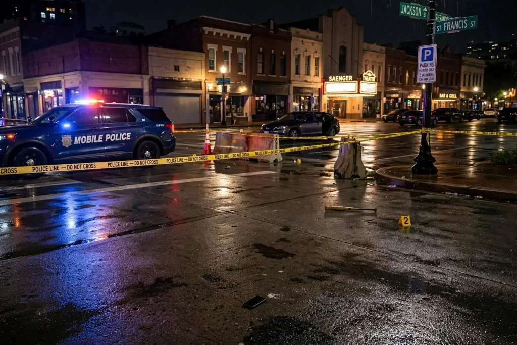 Illustration for the news story: Downtown Mobile Parking Lot Dispute Ends With Man Stabbed, He Says