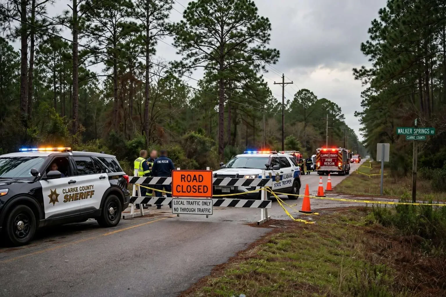 Illustration for the news story: One Dead After Crash Shuts Down Walker Springs Road in Clarke County