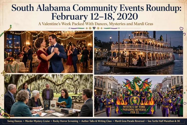 Illustration for the news story: South Alabama Community Events Roundup: February 12-18, 2020