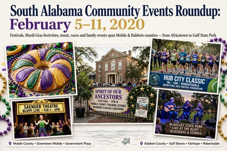 Illustration for the news story: South Alabama Community Events Roundup: February 5-11, 2020
