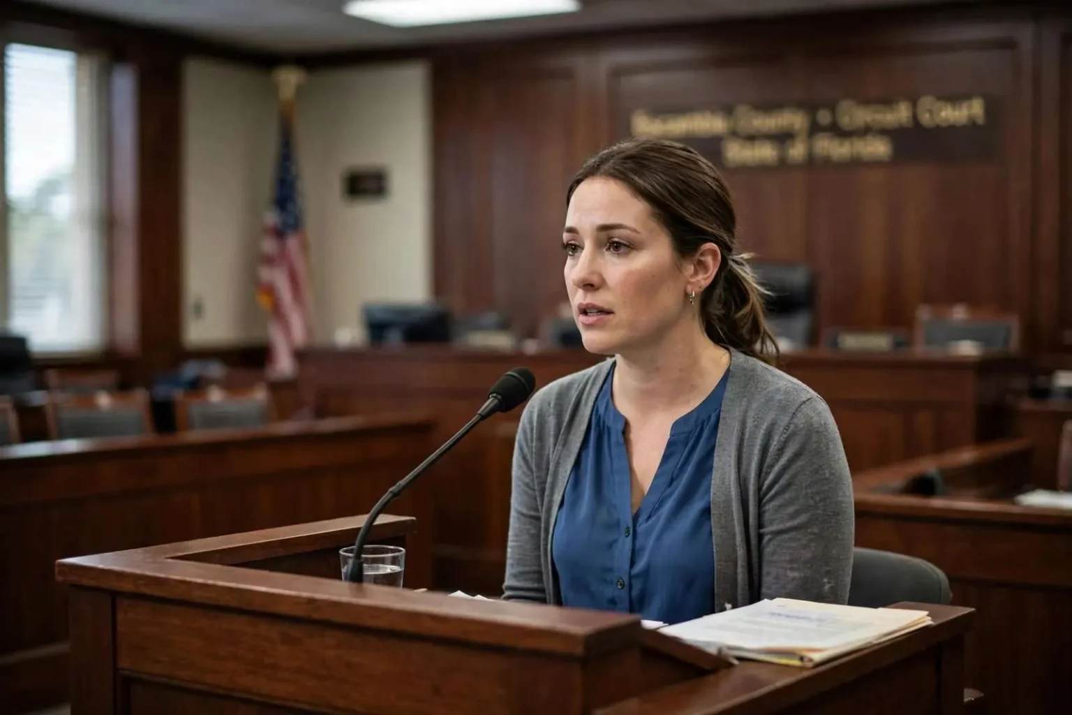 Illustration for the news story: Woman Testifies in Pensacola Trial of Man Accused of Carjacking and Rape