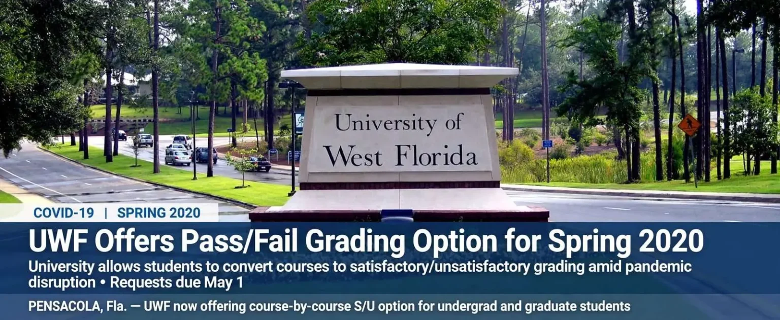 Illustration for the news story: UWF offers pass/fail grading option for Spring 2020