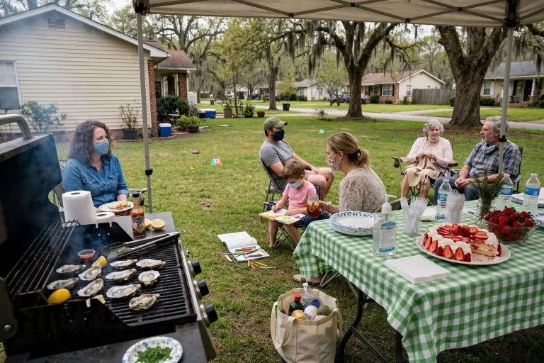Illustration for the news story: How Mobile-Area Families and Businesses Reinvented Daily Life During the Early Days of COVID-19