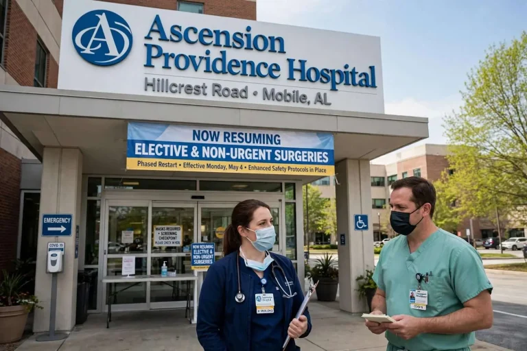 Illustration for the news story: Ascension Providence Hospital Resumes Elective Surgeries in Mobile