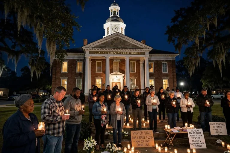 Illustration for the news story: Prayer vigil planned in Clarke County to honor George Floyd