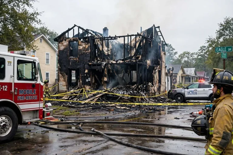 Illustration for the news story: Vacant House Fire on Eagle Drive Ends With No Injuries in Birdville