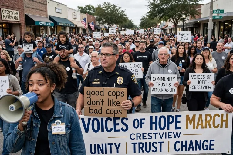 Illustration for the news story: Hundreds Join Voices of Hope March and Rally in Crestview
