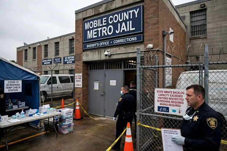 Illustration for the news story: State Inmate Backlog at Mobile County Metro Jail Raises COVID-19 Concerns