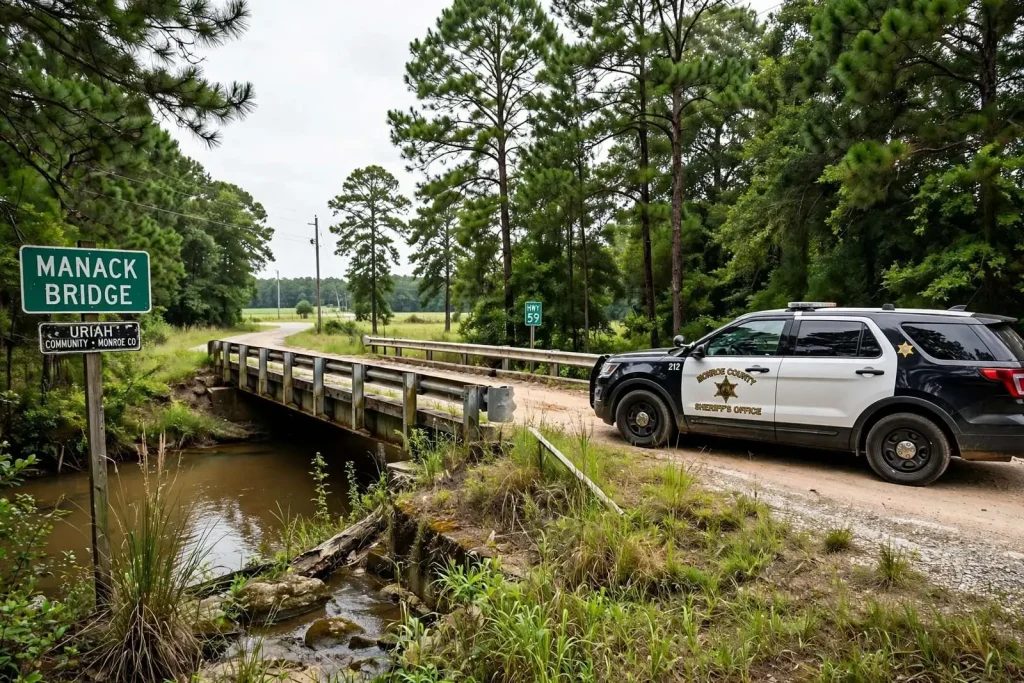 Illustration for the news story: Monroe County Deputies Cleared After Reports Of Guns Drawn At Manack Bridge