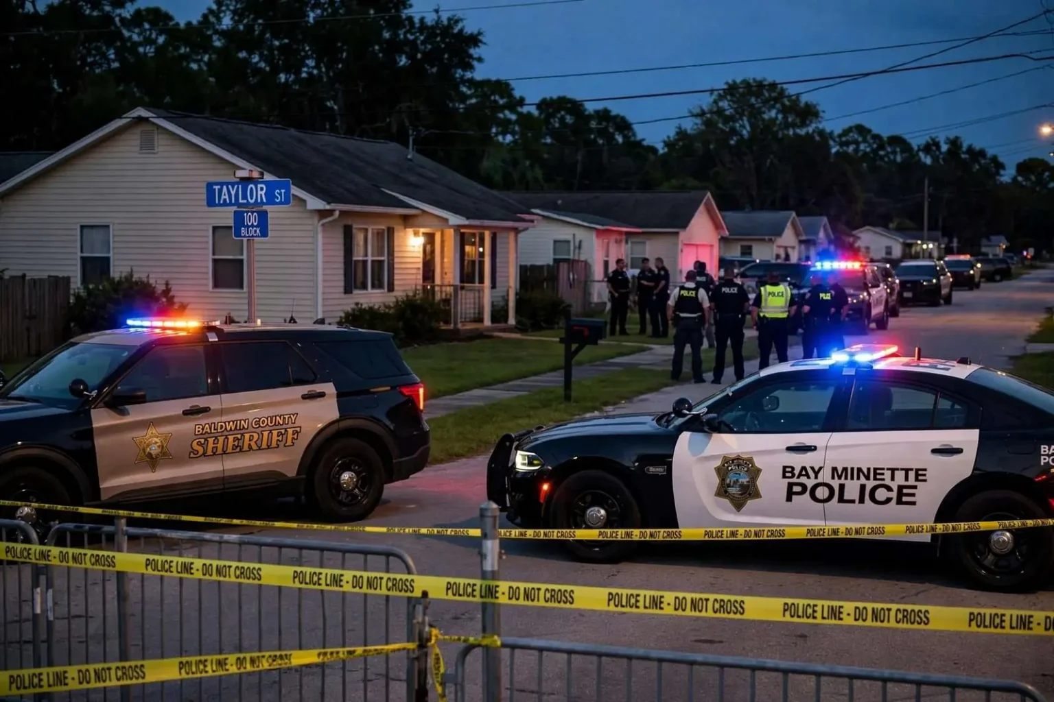 Illustration for the news story: Bay Minette Standoff Ends With Arrest on Domestic Violence Charges