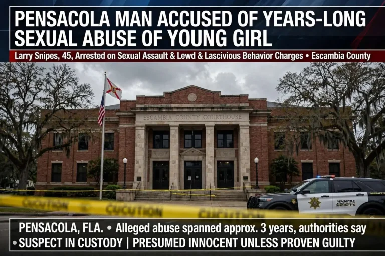 Illustration for the news story: Pensacola Man Accused of Years-Long Sexual Abuse of Young Girl