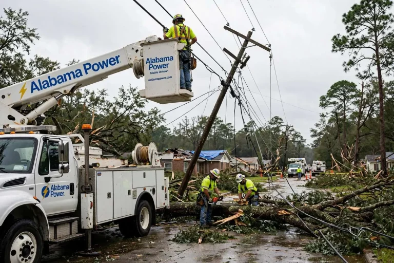 Illustration for the news story: Alabama Power Noon Update: About 21,000 Customers Still Without Electricity After Hurricane Sally