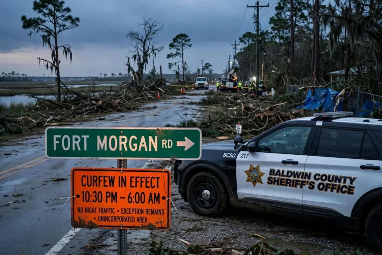 Illustration for the news story: Baldwin County Lifts Curfew in Unincorporated Areas, Fort Morgan Road Exception Remains