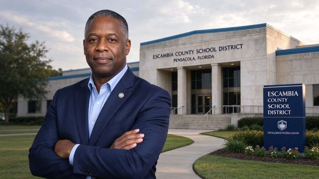 Illustration for the news story: Escambia County School District names Dr. Timothy Smith new superintendent