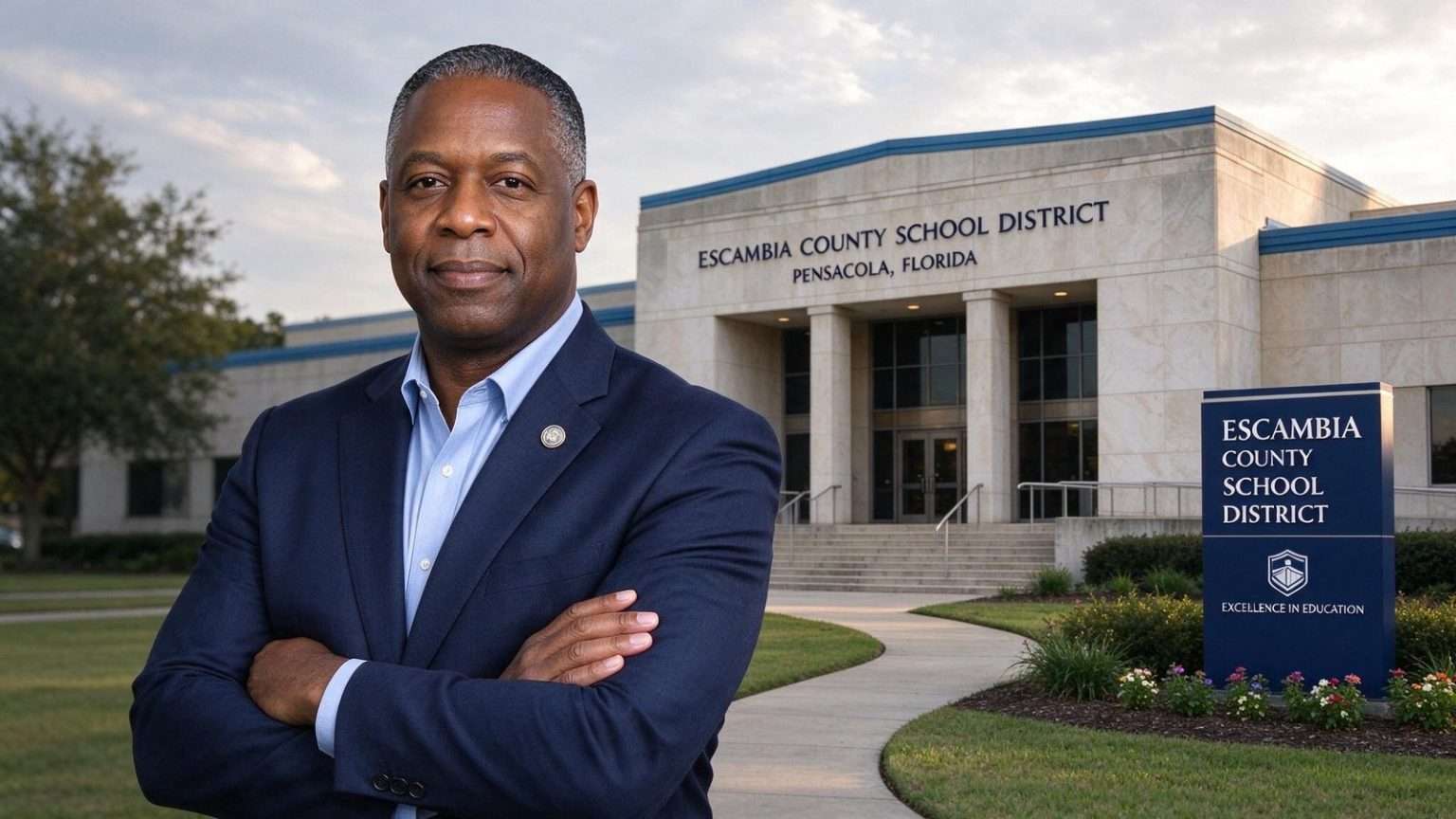 Illustration for the news story: Escambia County School District names Dr. Timothy Smith new superintendent