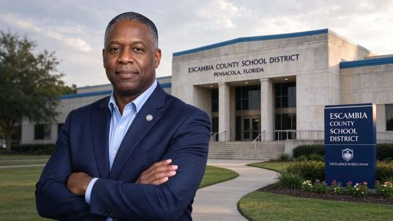 Illustration for the news story: Escambia County School District names Dr. Timothy Smith new superintendent