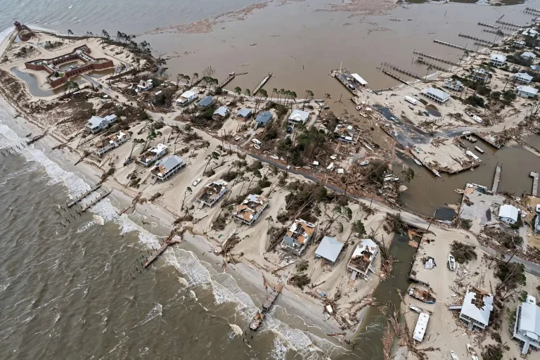 Illustration for the news story: Hurricane Sally’s Fort Morgan Damage Caught on Drone Video