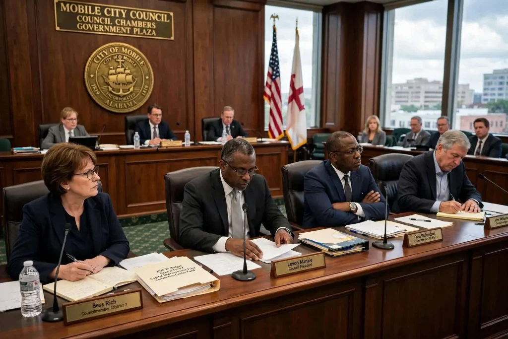 Illustration for the news story: Mobile City Council OKs 2020-21 Budget After District Funding Fight