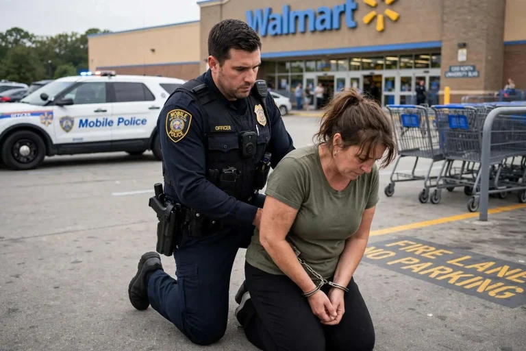 Illustration for the news story: MPD: Woman Tased After Spitting on, Punching Officer at Mobile Walmart