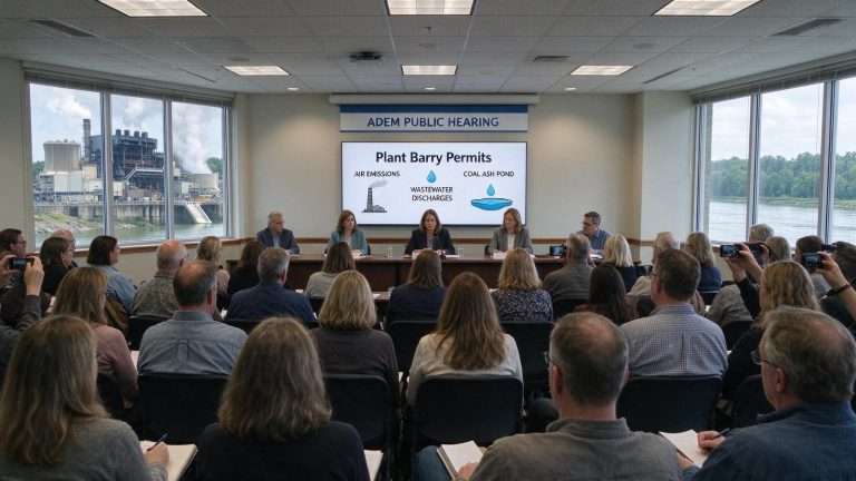 Illustration for the news story: ADEM Hears Public Comment on Plant Barry Emissions and Wastewater Permits in Saraland