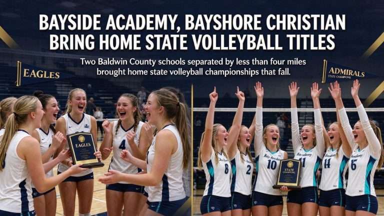 Illustration for the news story: Bayside Academy, Bayshore Christian Bring Home State Volleyball Titles