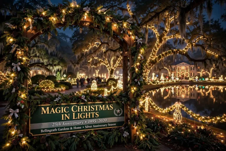 Illustration for the news story: Bellingrath Gardens Marks Silver Anniversary of Magic Christmas in Lights