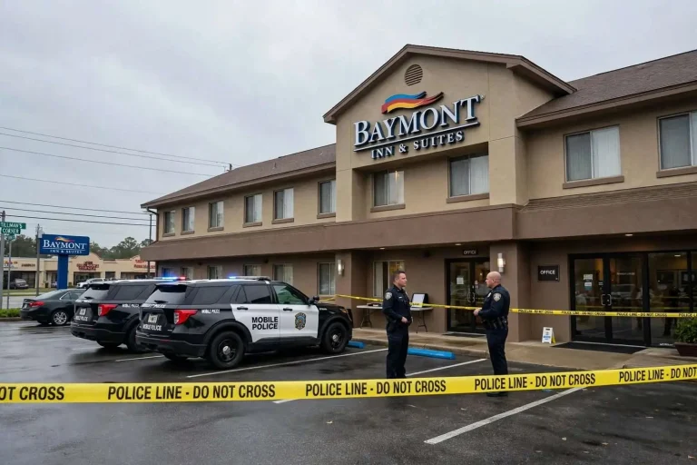 Illustration for the news story: Body Found in Tillman’s Corner Hotel Room Under Investigation by Mobile Police