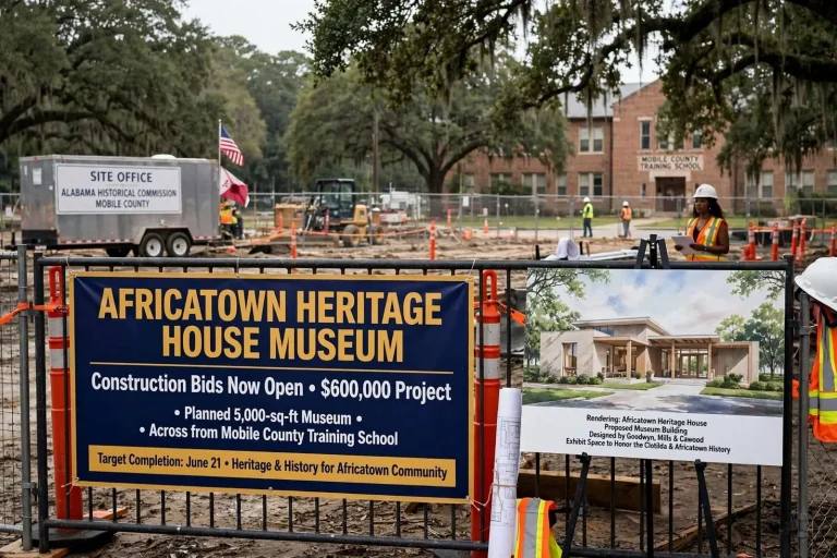 Illustration for the news story: Construction Bids Go Out for $600,000 Africatown Heritage House Museum