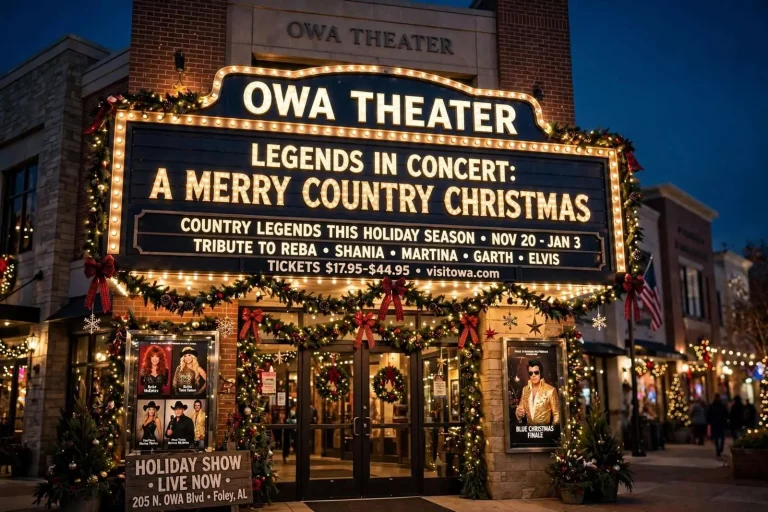 Illustration for the news story: OWA Theater Trades Its Usual Lineup for Country Legends This Holiday Season