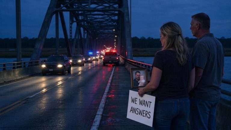 Illustration for the news story: Family of Pensacola man killed on Escambia River Bridge still seeking answers