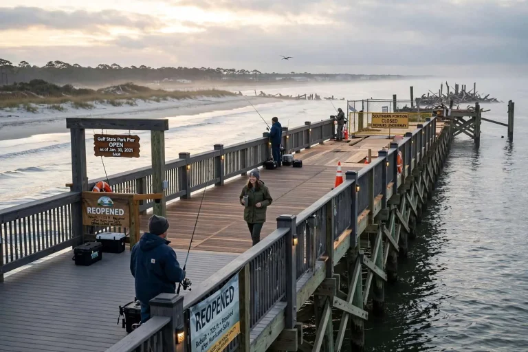 Illustration for the news story: Gulf State Park Pier Reopens After Extensive Hurricane Sally Repairs