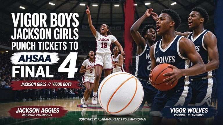 Illustration for the news story: Vigor Boys, Jackson Girls Punch Tickets to AHSAA Final 4