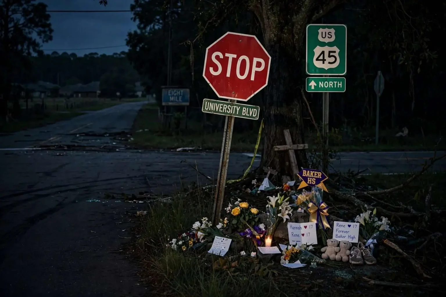 Illustration for the news story: Deadly Crash at Eight Mile Intersection Renews Calls to Fix ‘Very Dangerous’ Crossing